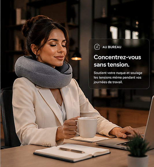 Oreiller Cervical de Voyage – Mousse à Mémoire de Forme
