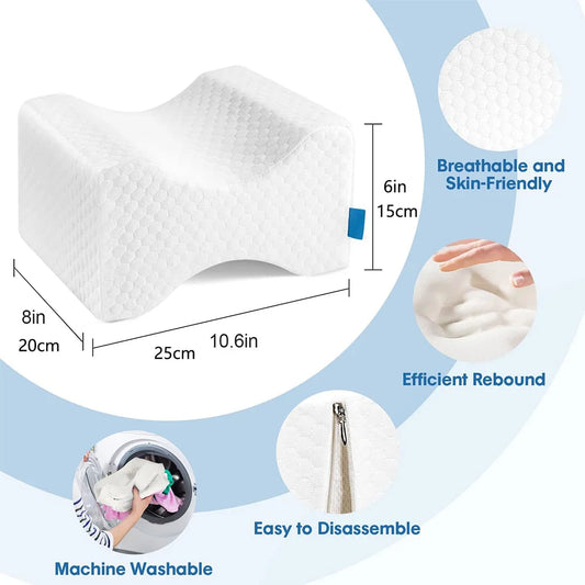 Coussin de Genoux pour Dormir sur le Côté – Mousse à Mémoire de Forme
