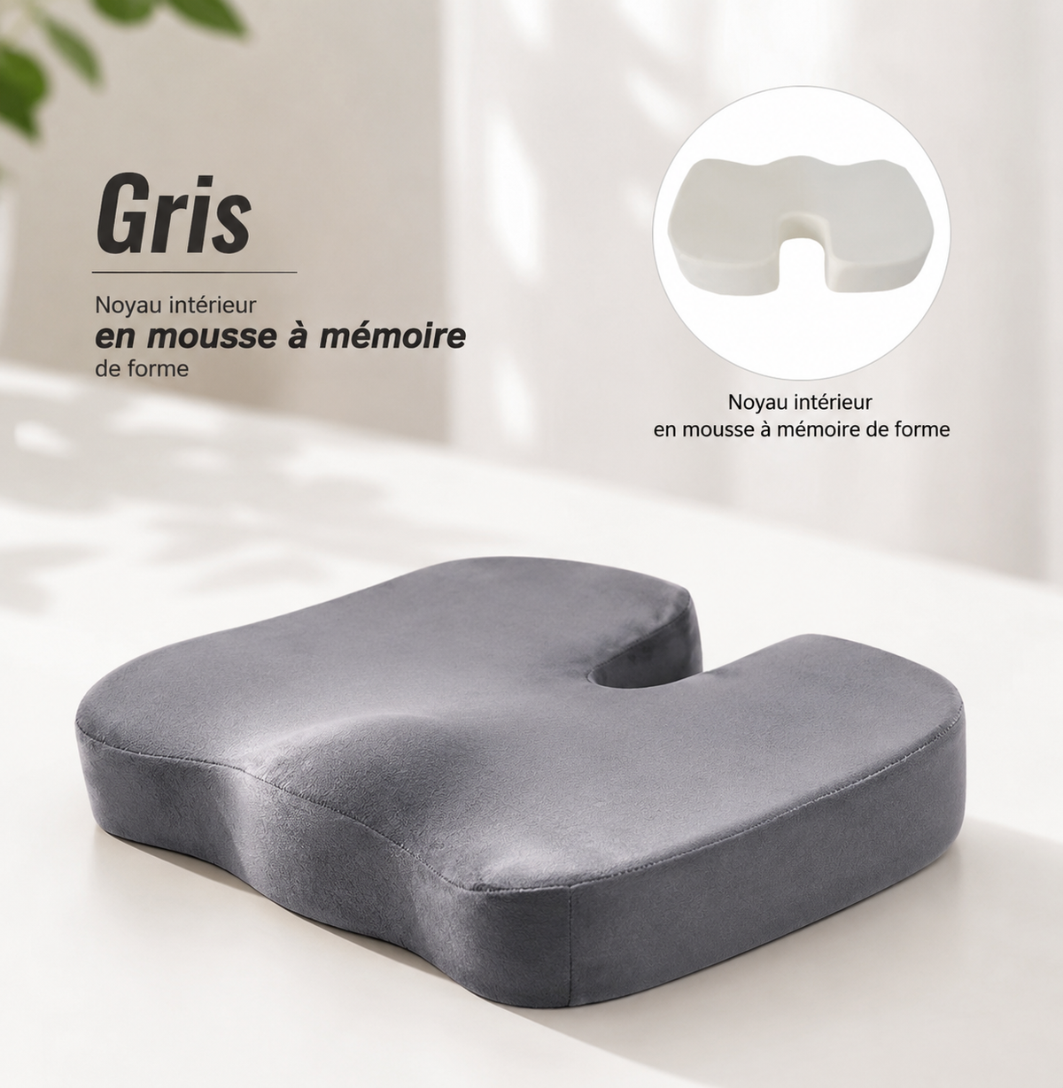Coussin d'assise ergonomique Silnah — photo produit, vue 1