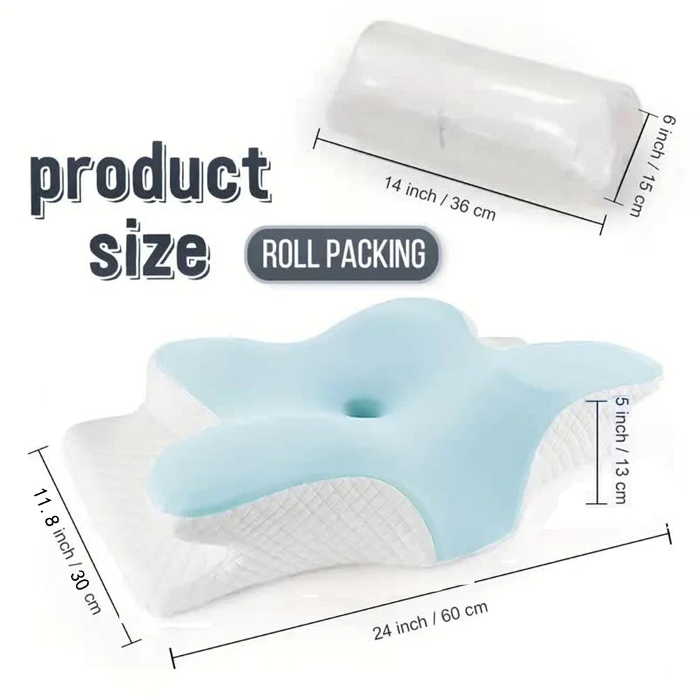 Oreiller Papillon Cervical – Mousse à Mémoire de Forme