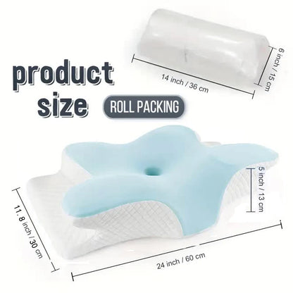 Oreiller Papillon Cervical – Mousse à Mémoire de Forme
