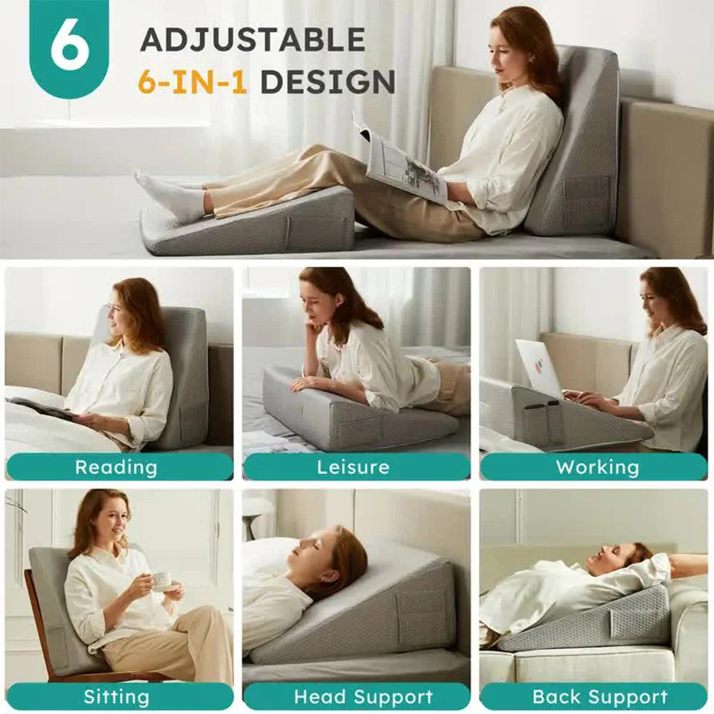 Oreiller Incliné de Positionnement – Buste et Jambes Surélevés