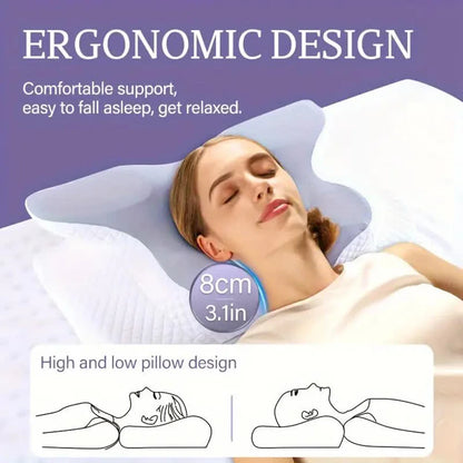 Oreiller Papillon Cervical – Mousse à Mémoire de Forme