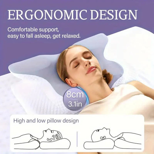 Oreiller Papillon Cervical – Mousse à Mémoire de Forme