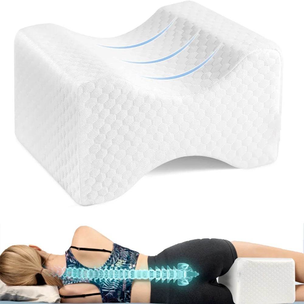 Coussin de Genoux pour Dormir sur le Côté – Mousse à Mémoire de Forme