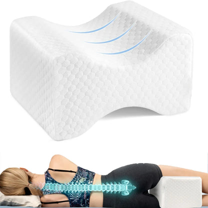 Coussin de Genoux pour Dormir sur le Côté – Mousse à Mémoire de Forme