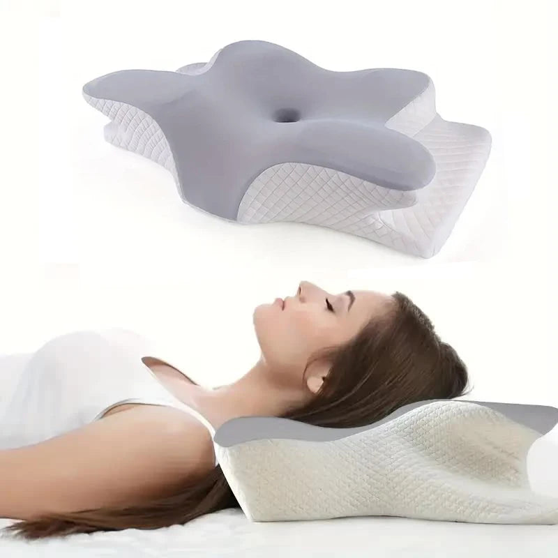 Oreiller Papillon Cervical – Mousse à Mémoire de Forme