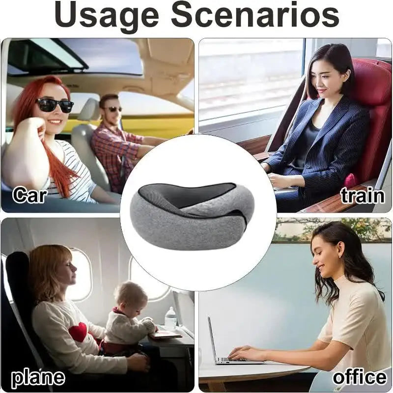 Oreiller Cervical de Voyage – Mousse à Mémoire de Forme
